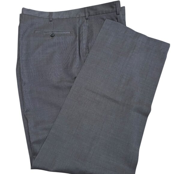 PAUL FREDRICK 100% Virgin Wool Dress Pants NWOT Made in Italy Pleated Mens Sz 44 - Picture 2 of 6